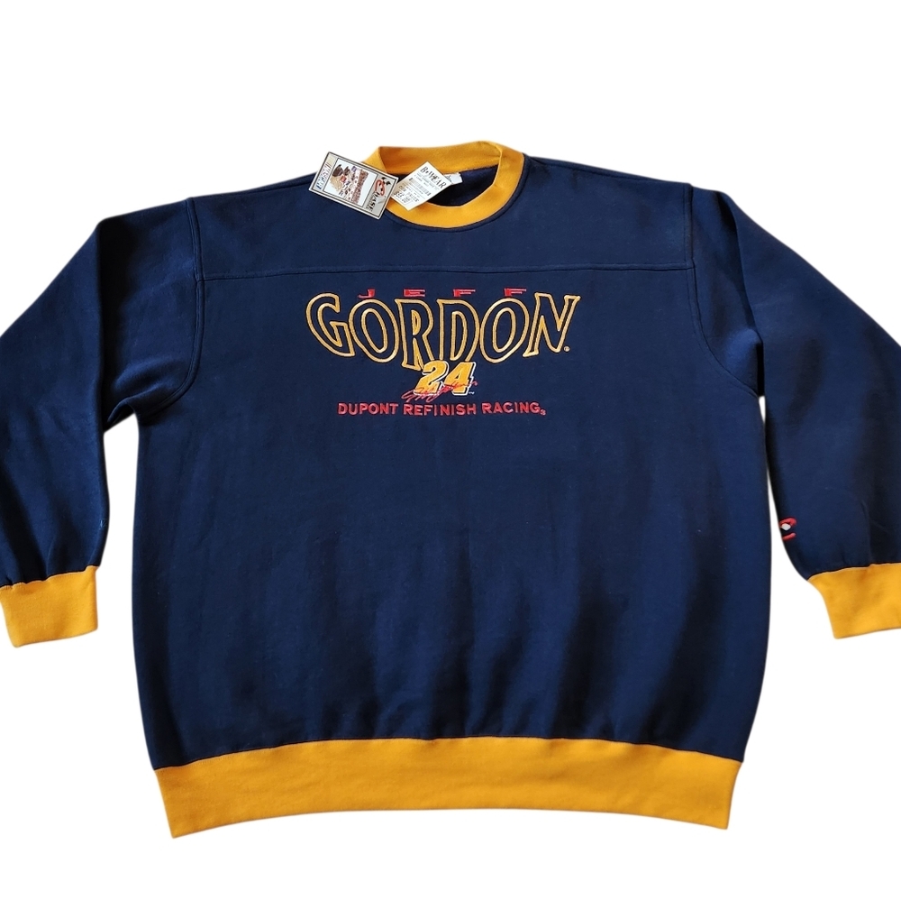 New W Tags Vintage NASCAR Jeff Gordon #24 Sweatshirt Sz XL